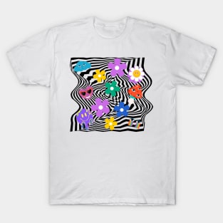 Psychedelic colorful design T-Shirt